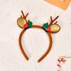 Accesorios Navideños para el Cabello de Bosque Relleno, Lindas Horquillas de Astas de Alce, Diademas, Horquillas para el Día del Niño, Flequillo, Adornos para la Cabeza de Mujer