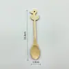 Cuchara de Helado de Bambú con Dibujos Animados, Cuchara de Bambú, Cuchara para Café, Cuchara para Arroz, Cuchara para Condimentos, Cuchara para Revolver, Cuchara para el Hogar, Cuchara de Bambú de Alto Valor