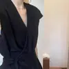Traje Elegante e Sofisticado 2026 Super Popular Estilo Old Money Conjunto Completo para o Trabalho Verão Camisa Preta sem Mangas e Calça Conjunto de Duas Peças