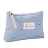 Bolsa de Cosméticos de Lona Impermeable Estampada Portátil Pequeña para Mujer con Cremallera Neceser Multifuncional Estuche para Bolígrafos de Estudiante