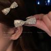 Pasador Brillante Y2K Estrella Lazo Corazón Pinza Lateral Femenina Set Pinza de Una Palabra Accesorio para el Cabello