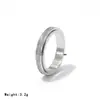 Anillo de Celebridad de Internet Moda Estrella Ginky Diamante Estilo Lujo Ligero Anillo de Cola No se Desvanece Anillo de Acero de Titanio Diseño de Nicho Femenino