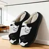 Pantuflas de Algodón de Comercio Exterior para Hombres y Mujeres, Lindas Pantuflas de Casa con Estampado de Gato de Dibujos Animados, Pod Cross-Border Jit Dropshipping