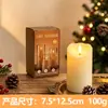 Luz de Vela Eletrônica, Vela LED Simulada Sem Chama, Decoração de Festa de Natal, Iluminação de Atmosfera Externa com Controle Remoto, Personalizável