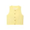 Ropa de Mujer de Comercio Exterior 2025 Verano Europeo y Americano Chaleco sin Mangas de Cuello Redondo con Botonadura Sencilla + Traje de Shorts Casuales para Mujer L52437/8
