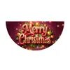 Transfronteiriço Novo Produto Forma de Leque Semicírculo 2025 Natal Personagem de Desenho Animado Festa Decoração Bandeira Cortina de Porta Cobertura de Porta Banner de Porta