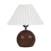 Estilo ins alta aparência luminária de mesa plissada retrô nórdica garota celebridade da internet quarto simples atmosfera de cabeceira luz noturna