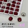Decoraciones de Diamantes Imitación Huazi de Alta Calidad K9 Grandes Rojas Multifacéticas con Parte Posterior Puntiaguda Brillantes al por Mayor, Diamantes Grandes para Uñas