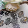 Caja de Accesorios de Cristal Fantasma de Cobre Natural Superficie de Huevo Grande Joyería Simple Retro