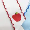 Pinzas Personalizadas para el Cabello de Niña con Bordes Bordados, Accesorios para el Cabello de Cinta de Moño con Borde Ondulado, Adornos Sencillos y Lindos para el Cabello de Niñas
