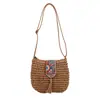 Nova bolsa de ombro estilosa e versátil, bolsa transversal com franjas, bolsa de mão de alto valor, perfeita para férias à beira-mar e passeios na praia