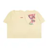 Camiseta de Verano 2025 para Mujer de Manga Corta para Hombre Holgada de Algodón Puro Peso Pesado 240g Transpirable Básica Estampada de Media Manga