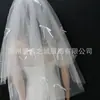 V346 Velos de Novia Blancos de Doble Capa Hechos a Mano con Lazo Coreano Vestido de Novia Fotografía Tocado de Gasa Suave Venta al por Mayor