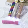 Lâmpada de Linha Única Cravejada de Diamantes Transfronteiriça Lâmpada de Fototerapia para Unhas Tela de Exibição Portátil Lâmpada de Cura de Unhas Lâmpada de Luz Roxa Lâmpada de Luz Vermelha
