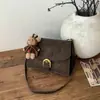 Bolsa Pequena Retro Fosca da Moda para Mulheres 2026 Nova Versátil para o Dia a Dia Bolsa Transversal Super Popular de Ombro Único Sob o Braço Pequena Quadrada