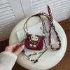 Bolso pequeño nuevo de lana para mujer, lindo bolso de mano de gatito para niños, bolso cruzado, estilo padre-hijo, monedero y portateléfono versátil