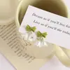 Brincos Verdes Frescos e Simples com Laço e um Doce Design Floral, Novo Estilo Popular de 2025 para Senhoras, Brincos Estilo Mori