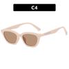 Gafas de sol estilo WANG Jiaer para mujer 2023 nuevo ojo de gato montura pequeña protección solar protección UV gafas de sol de alta calidad para hombre