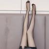 Medias de seda para mujer, finas, antienganches, ligeras, negras, en caja, 0d, ligeras, con efecto pierna invisible, piña para verano