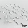Estilo Individual Blanco (Opcional) Pedrería para Uñas de Forma Irregular con Base Plana, Pedrería de Vidrio, Pedrería de Cristal, Artículo Popular de Celebridad de Internet
