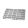 Caixa Plástica Transparente com 23 Compartimentos Fixos para Cosméticos, Armazenamento de Joias, Miçangas, Ferramentas de Ferragem, Equipamentos de Pesca e Caixa de Embalagem para Artesanato com Miçangas