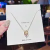 Collar de Acero de Titanio Estilo Coreano, Colgante de Diseño Versátil de Nicho de Lujo Ligero, Cadena para Clavícula de Temperamento Veraniego, Accesorios Inoxidables para Mujer