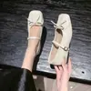 Sapatos de Couro Retrô com Laço Sapatos Mary Jane Novo Estilo 2025 Sapatos para Saia Francesa Sapatilhas Antiderrapantes Sapatos Femininos Primavera