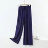 Calça Pantalona de Algodão Modal de Cintura Alta 2023 Feminina Primavera e Verão Solta Drapeada Reta Casual Afinando Pantalona Curta