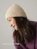 Chapéu de Lã Tricotado com Dopamina Ins Chapéu de Lã Engrossado Chapéu Quente Chapéu para Frio Inverno Mulheres Moda Protetor de Orelha Outono