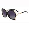 Gafas de sol polarizadas para mujer, elegantes gafas de sol de moda europea y americana, nuevas gafas de sol retro con montura grande para conducir.