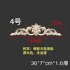 Talla en Madera Dongyang Madera Maciza Estilo Europeo Adorno Talla en Madera Estilo Francés Panel Floral Mueble Puerta de Gabinete Tira Larga Moldura de Puerta Panel Floral Largo