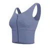 Esportes Underwear Mulheres Anti-Choque e Anti-Flacidez Zíper Frontal Running Yoga Suit Verão de alta resistência Sutiã Beauty Vest Fitness Suit