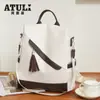 Mochila de Gran Capacidad Estilo Tejido de PU para Mujer, Mochila Pequeña Casual Diaria, Tendencia Transfronteriza Bolso Nuevo de Primavera 2025 para Mujer