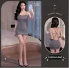 Lencería Sexy Lemon Story, Ropa de Dormir Sin Quitarse, Tentación Transparente, Falda de Seda de Hielo, Body, Uniforme Escolar, Falda Ajustada