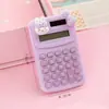 Calculadora de Conejito Lindo de Dibujos Animados con Lazo Mini Portátil Oficina Computadora Estudiante Aprendizaje Calculadora Pequeña