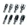 Extractor de Espigas de Acero al Carbono, Broca para Espigas, Tipo Garra Cilíndrica, Espiga Redonda de Madera, Juego de 8 Piezas, Extractor, Punzón, Herramienta para Carpintería