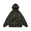 Sudadera con capucha Camuflaje Lavada Desgastada de Marca Americana Trendy Reknat para Hombre Holgada Chaqueta Cardigan con Cremallera Pl1272