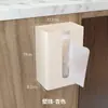 Td61 Adhesivo Portarrollos de Papel Higiénico Montado en Pared Almacenamiento Invertido Fijo Caja de Pañuelos para Coche Estante de Barra Simple Montado en Techo