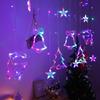 Luz de cortina de estrela LED estrelado quarto de aniversário cena de quarto luz colorida floco de neve desejando bola luz de cortina decorativa