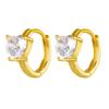 2022 Nova venda quente transfronteiriça incrustada de brincos de cobre de zircão brincos simples elegantes brincos de diamante borboleta