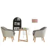 Apartamento Pequeño Moderno Minimalista Balcón Silla de Ocio Sofá Perezoso Habitación Individual Oficina Hotel Apartamento Silla de Reunión