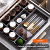 Direto da fábrica caixa organizadora de gaveta para cozinha, papelaria, cosméticos, ferramentas, armazenamento por classificação, empilhável, combinação livre