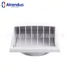 Cubierta exterior de plástico PVC a prueba de viento a prueba de lluvia a prueba de insectos para ventilador de extracción de cocina salida de ventilador de extracción campana de extracción cuadrada