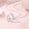Gargantilla Original Primavera Nueva Guirnalda de Rosas hada plata esterlina geométrica retorcida rosa cadena de clavícula Mori joyería