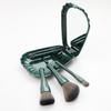 Conjunto de Pincéis de Maquiagem com 5 Peças em Formato de Concha, Pincel para Base, Portátil com Espelho, Ferramentas de Beleza, Caneta Delineadora, Conjunto Completo com Armazenamento