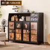 Aparador 2026 para uso doméstico na sala de estar, armário de armazenamento integrado montado na parede, armário de café estilo vintage, armário de cozinha multifuncional