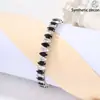Nuevo Pulsera Abierta de Circonia Micro-Pavimentada en Blanco y Negro Ins Moderna Elegante Moda Pulsera Pulsera Mayoreo