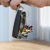 Llavero Colgante Plano de Acrílico 2D Carpa Negra Fresca Transfronteriza Accesorio para Espejo Retrovisor de Coche Pequeño Adorno Colgante