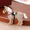Llavero de Metal con Forma de Caballo Incrustado de Diamantes de Alta Gama, Colgante Creativo y Lindo para Bolso, Anillo Llavero de Coche, Listo para la Venta