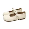 Zapatos Mary Jane Franceses para Mujer 2026 Nuevo Otoño Temperamento Versátiles de Corte Bajo Suela Suave Zapatos Retro de Abuela Tacón Grueso Zapatos de Salón